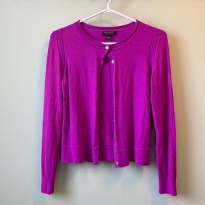 Bright pink Banana Republic cardigan